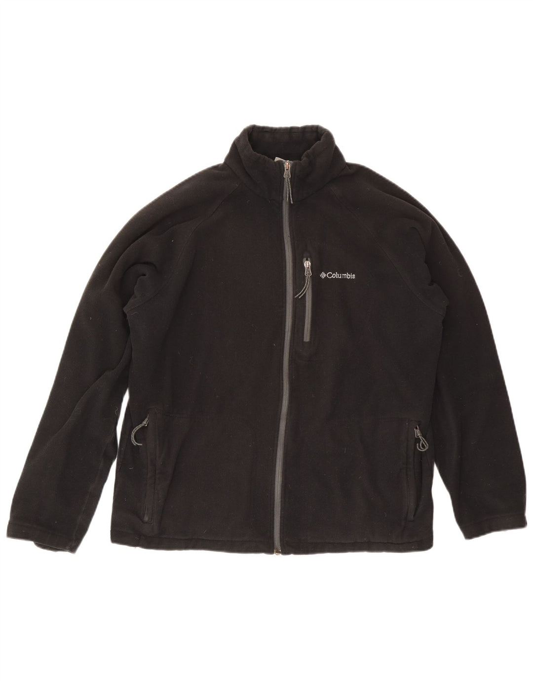 Giacca in pile da uomo Columbia UK 40 Large Nero Poliestere
