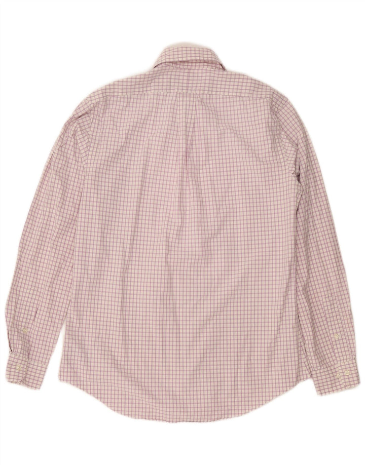 POLO RALPH LAUREN Camicia da uomo su misura taglia 39 15 1/2 medio viola a quadri