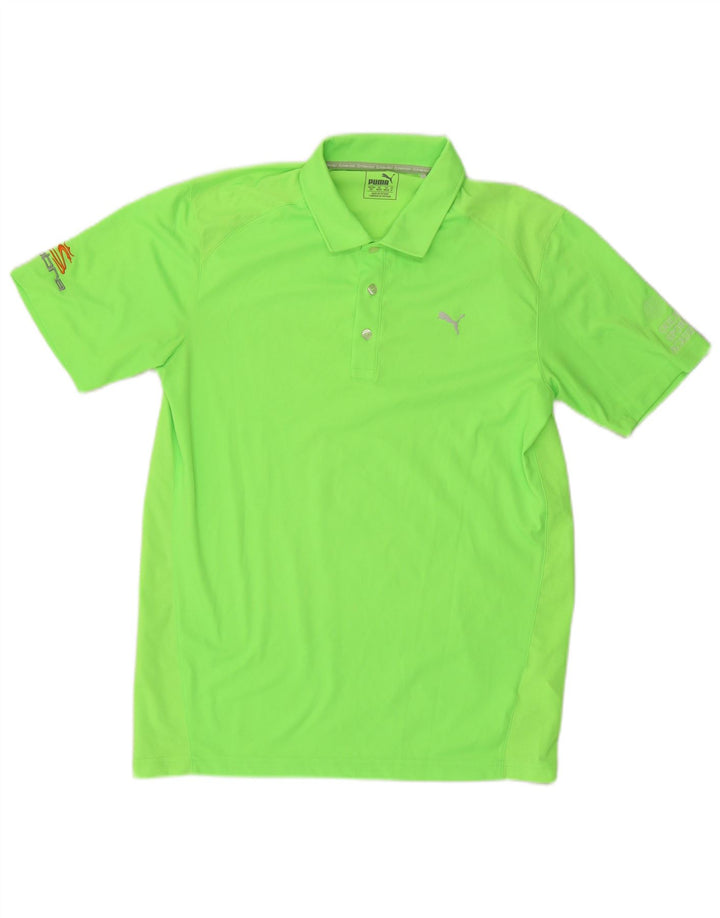 Polo PUMA da uomo verde medio in poliestere