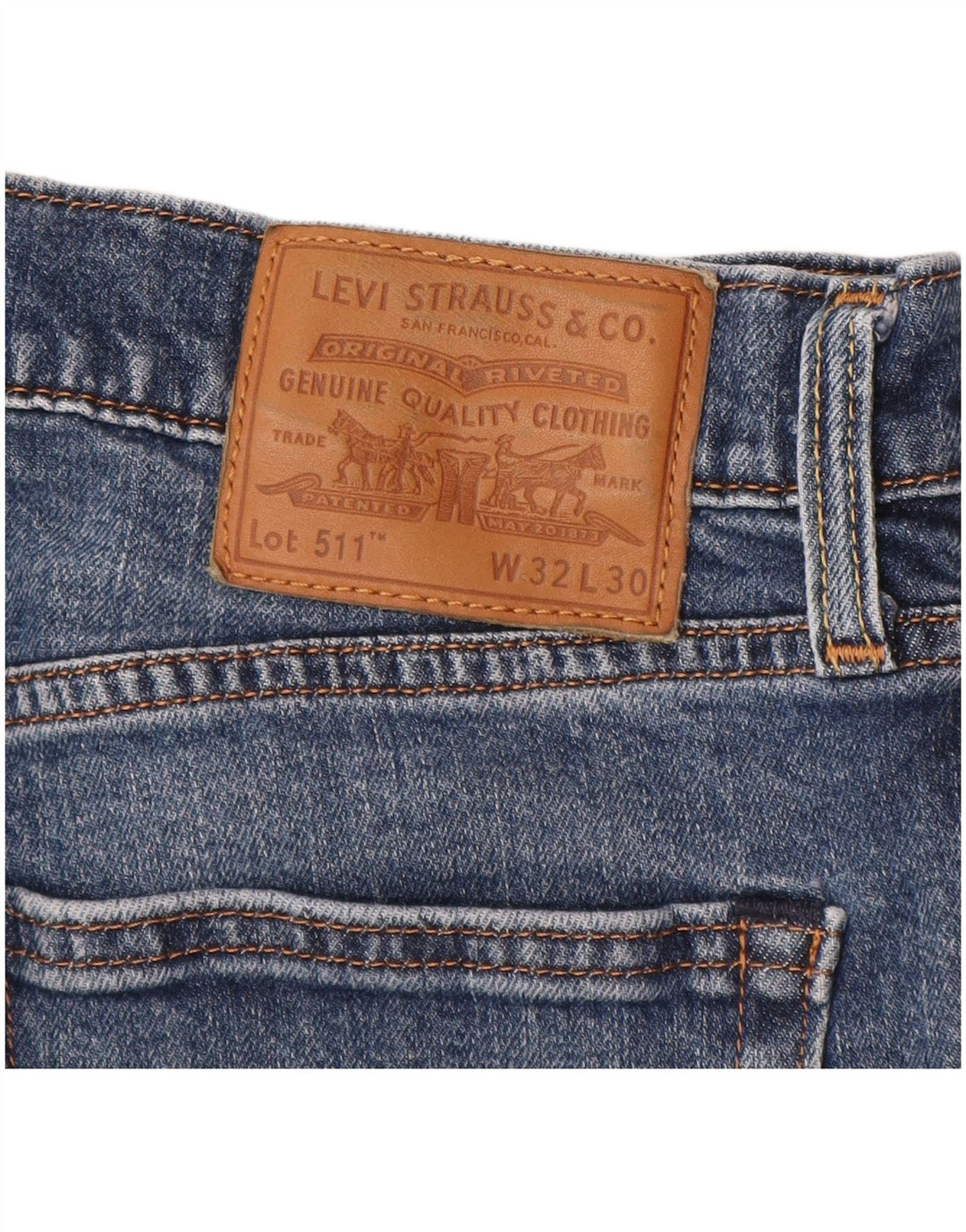 Jeans slim da uomo LEVI'S W32 L30 Blu