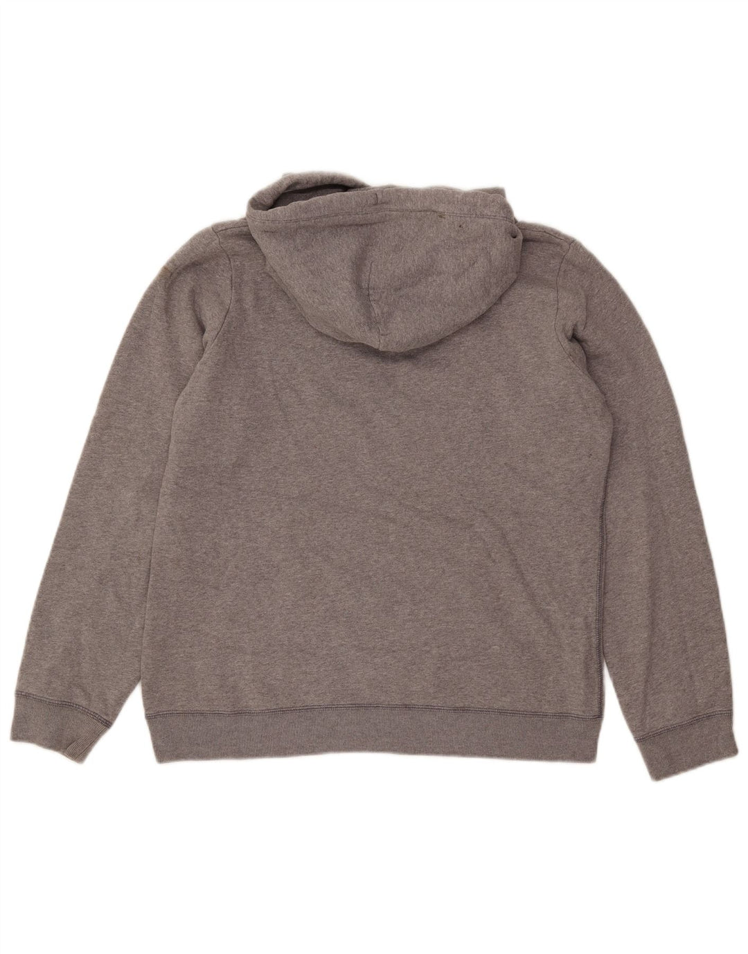 JACK WILLS Felpa con cappuccio grafica da donna UK 14 Grande cotone grigio