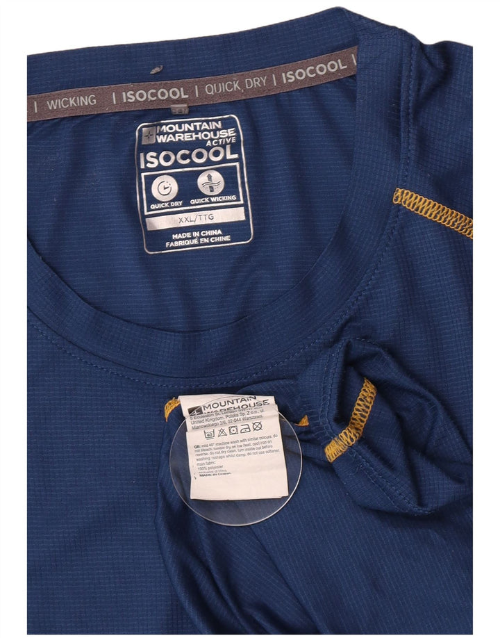 T-shirt da uomo Mountain Warehouse Top 2XL poliestere blu