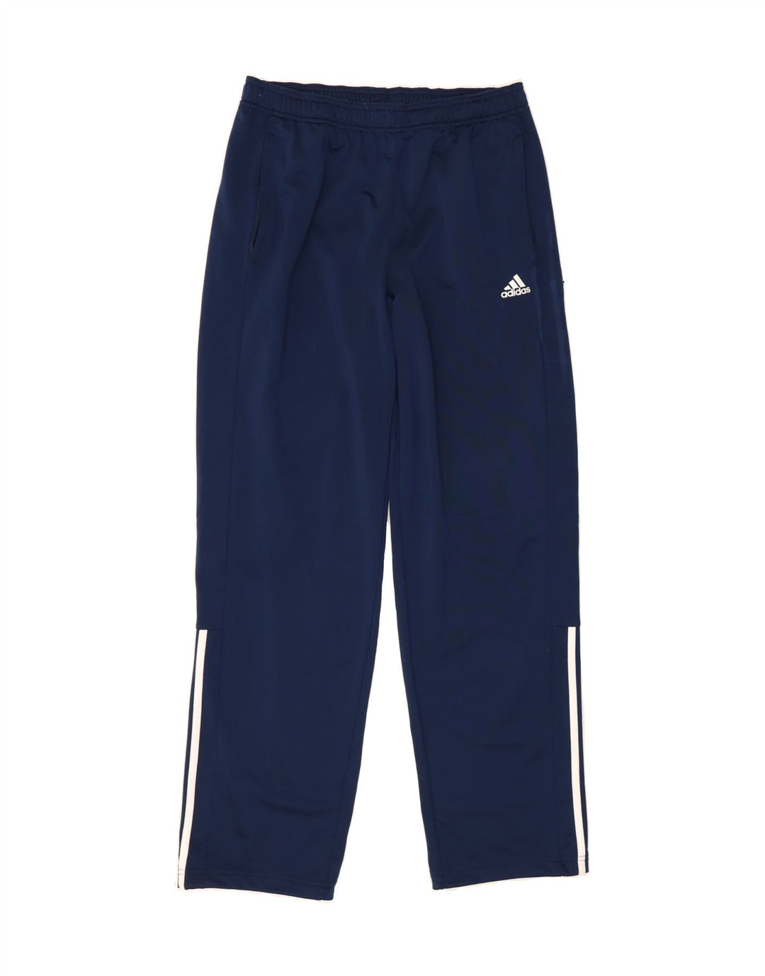 ADIDAS Mens Tracksuit Trousers UK 44/46 Large Navy Blue Polyester Vintage Adidas and Second-Hand Adidas from Messina Hembry 