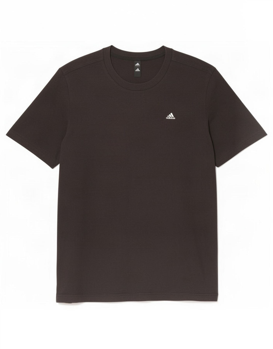 T-shirt Adidas da uomo Top media in cotone nero