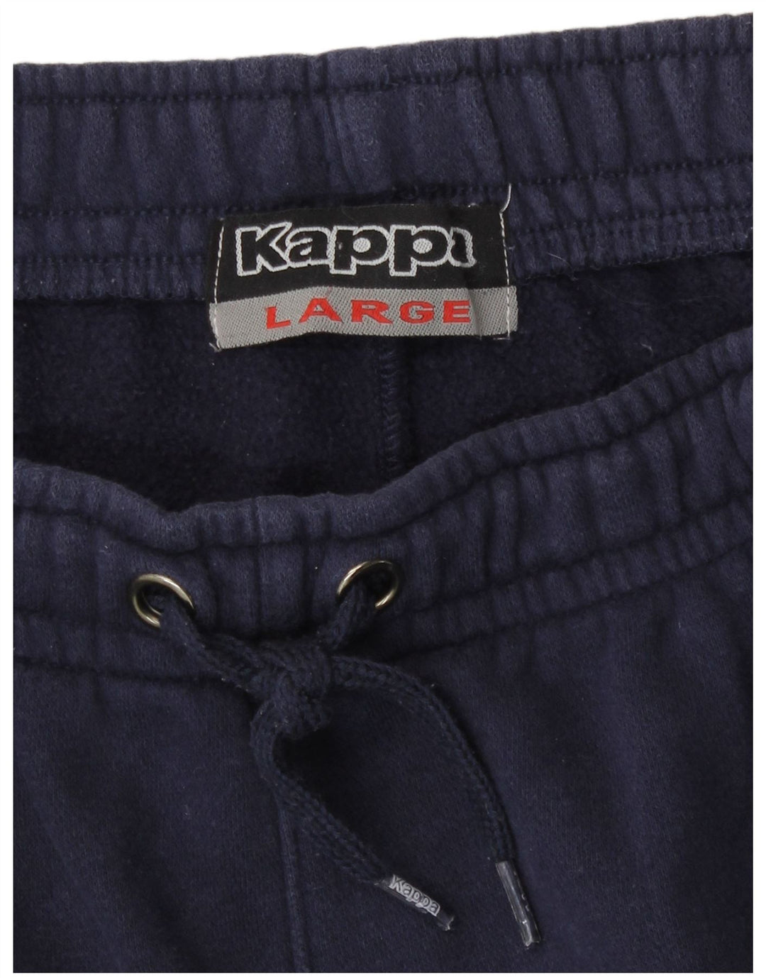 Pantaloni da tuta con grafica Kappa da uomo, grandi, in cotone blu navy