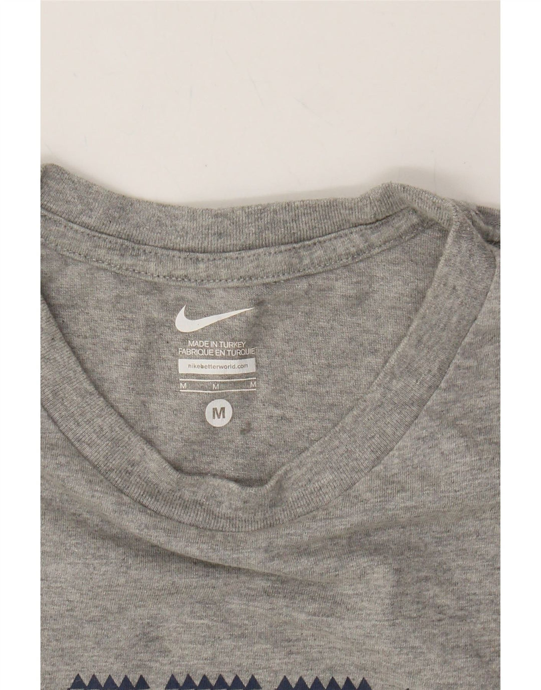 NIKE Mens Graphic T-Shirt Top Medium Grey Cotton Vintage Nike and Second-Hand Nike from Messina Hembry 