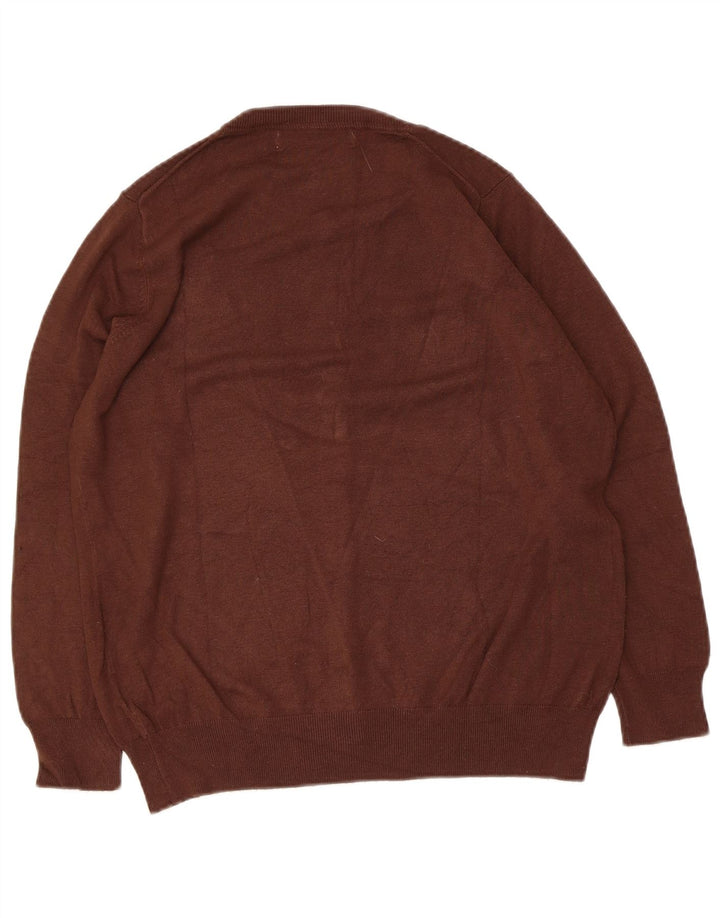 Maglione cardigan da donna Zara UK 14 Viscosa marrone medio