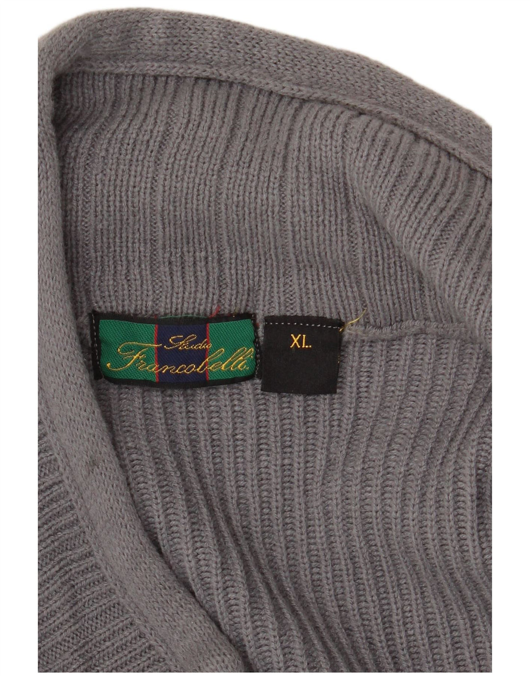 Maglione cardigan da uomo vintage XL grigio