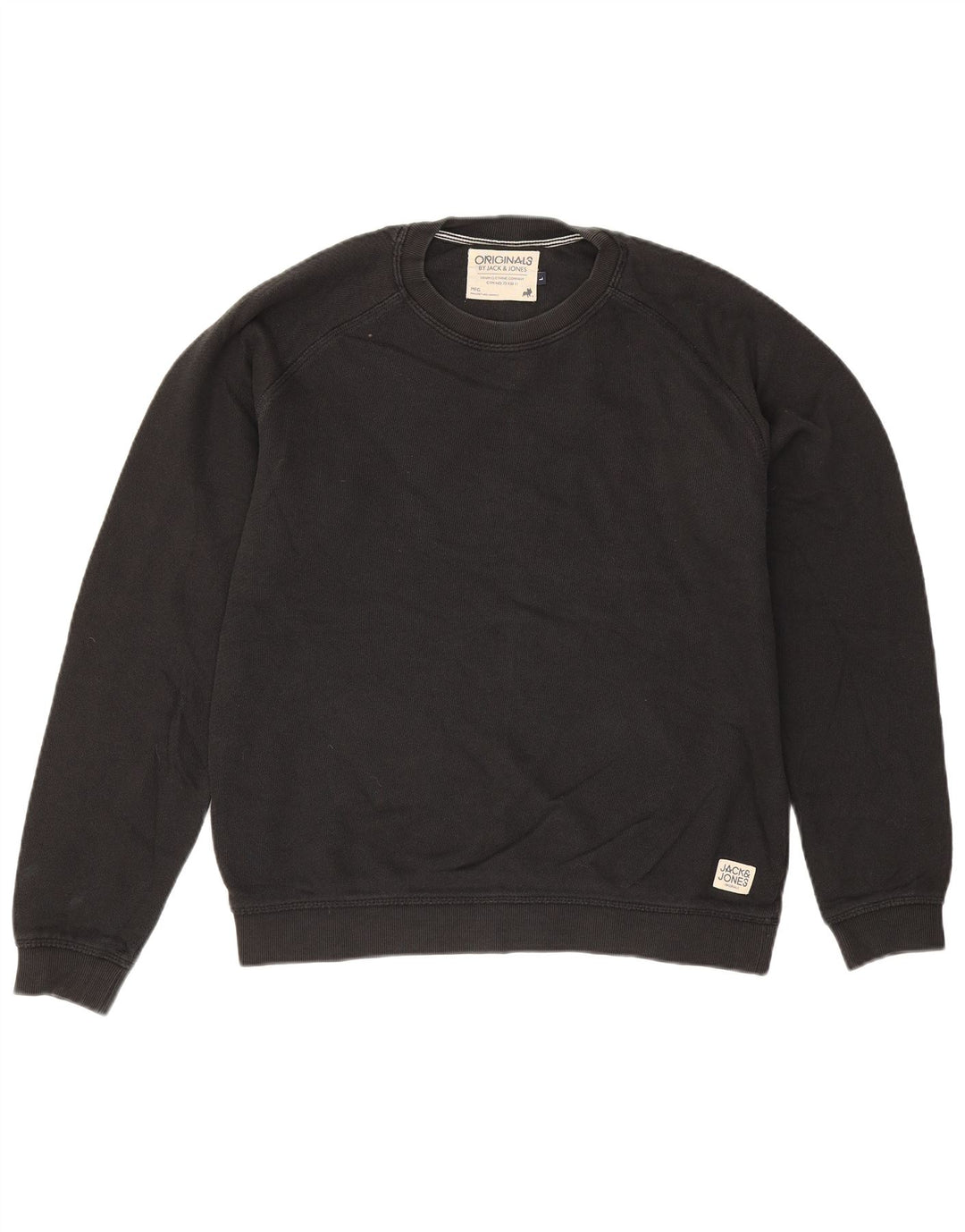 Jack & Jones Felpa da uomo Maglione grande cotone nero