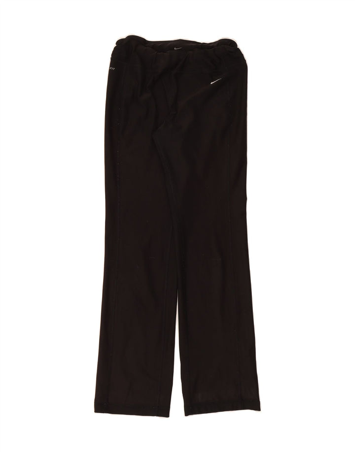 NIKE Womens Dri Fit Tracksuit Trousers UK 14 Medium Black Vintage Nike and Second-Hand Nike from Messina Hembry 