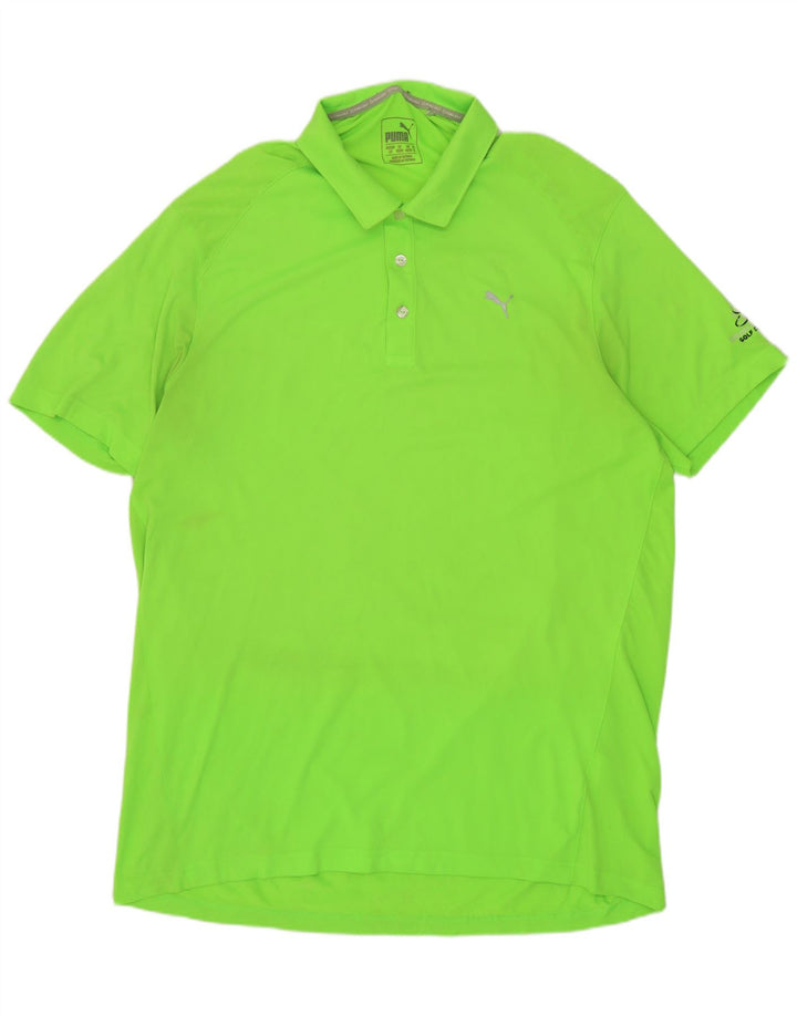 Polo PUMA da uomo XL verde poliestere