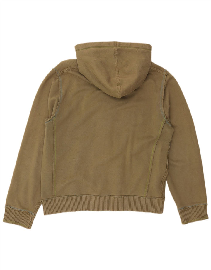 Maglione con cappuccio e zip da uomo Fat Face grande in cotone kaki