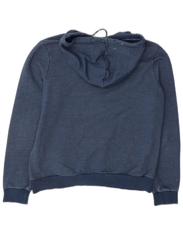 Felpa con cappuccio da donna Puma UK 14 cotone blu navy medio