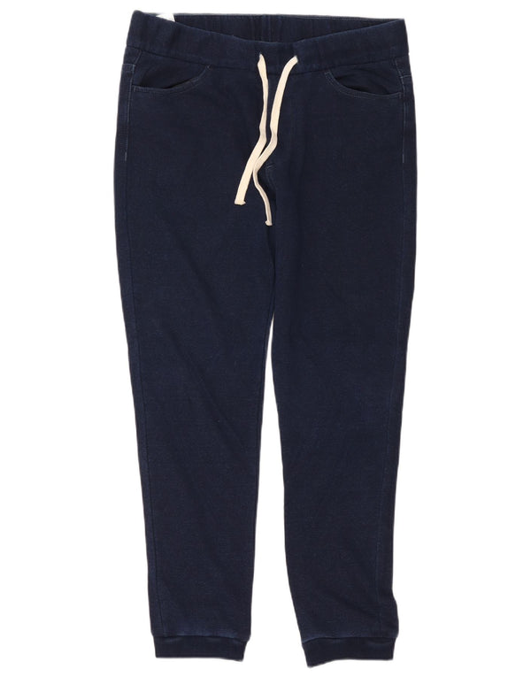 Pantaloni casual da jogging da uomo Benetton IT 48 Medium W34 L27 Blu Navy Cotone