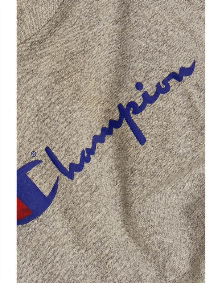 CHAMPION Boys Graphic T-Shirt Top 11-12 Years Grey Vintage Champion and Second-Hand Champion from Messina Hembry 