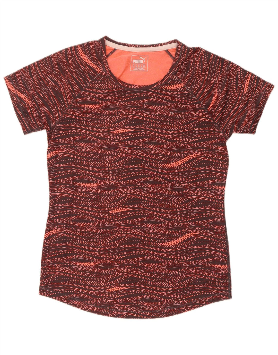 T-shirt Puma da donna con motivo astratto, taglia UK 12, media, multicolore