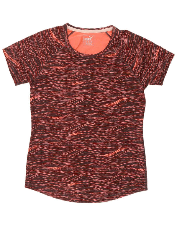 T-shirt Puma da donna con motivo astratto, taglia UK 12, media, multicolore