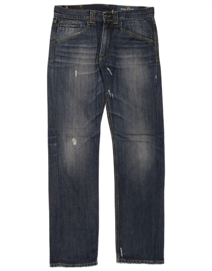 Jeans dritti da uomo DONDUP W34 L32 in cotone blu