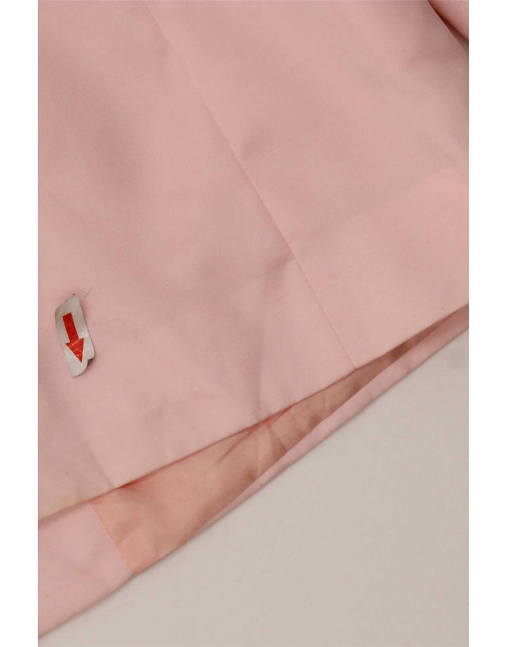 Giacca blazer doppiopetto da donna Benetton UK 14 poliestere rosa medio