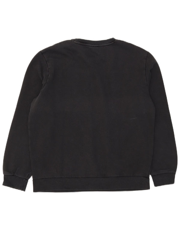 Felpa grafica da uomo Puma Maglione grande in cotone nero