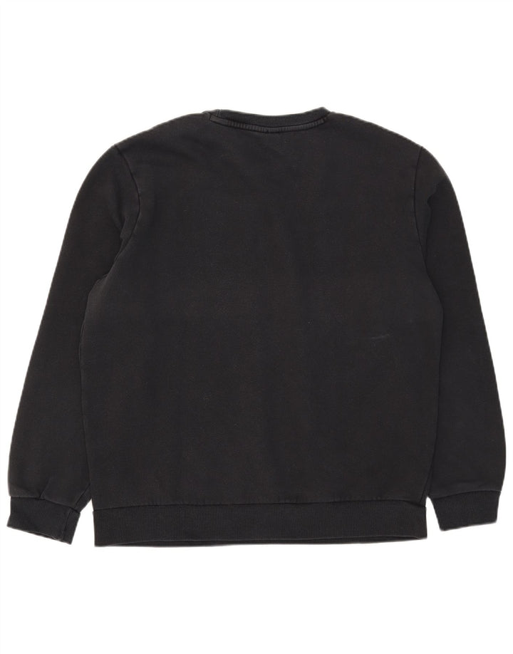 Felpa grafica da uomo Puma Maglione grande in cotone nero