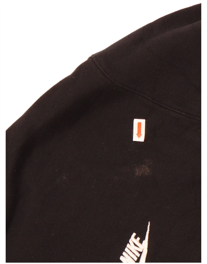 Felpa con cappuccio da uomo Nike Large in cotone nero