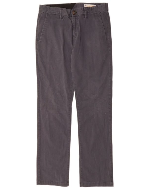 Pantaloni chino dritti da uomo Volcom W30 L30 in cotone blu navy