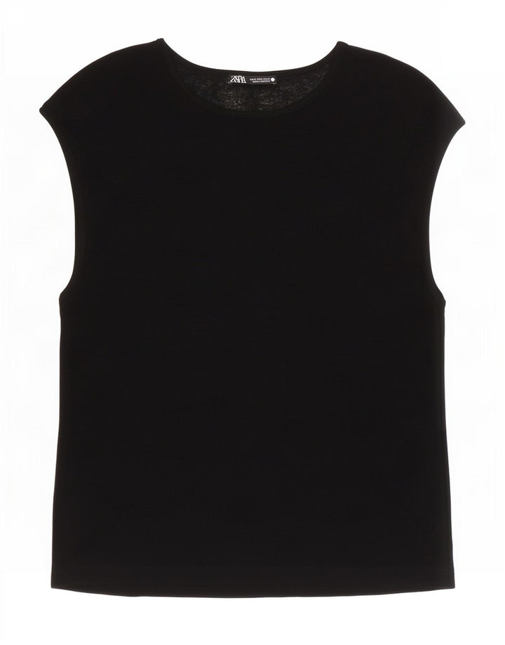 T-shirt Zara da donna Top UK 10 piccola nera