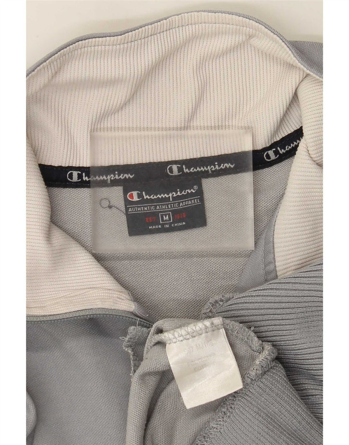 Giacca da tuta grafica da uomo Champion, color block grigio medio