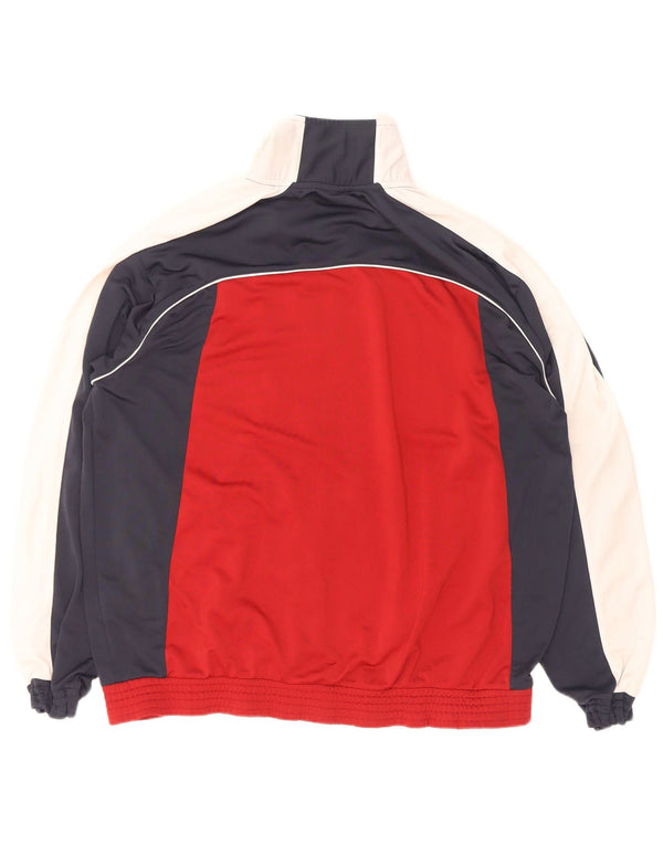 Giacca da tuta da uomo Champion XL Poliestere color block rosso