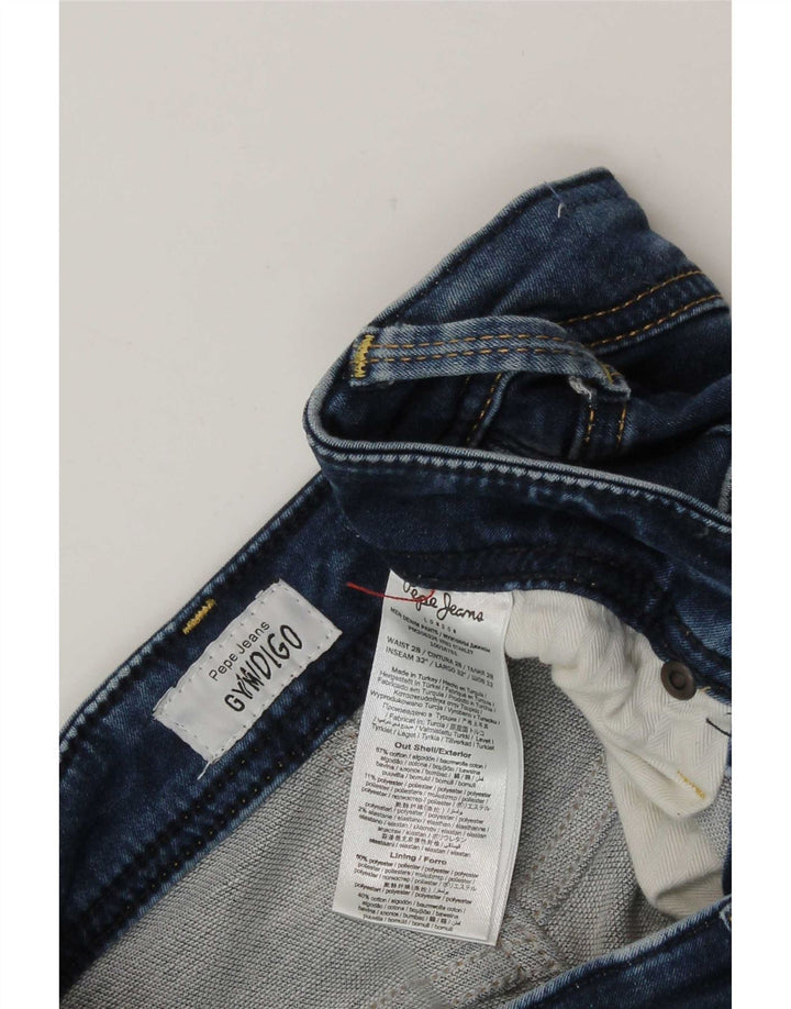 PEPE Jeans Donna Slim W28 L28 Blu Cotone