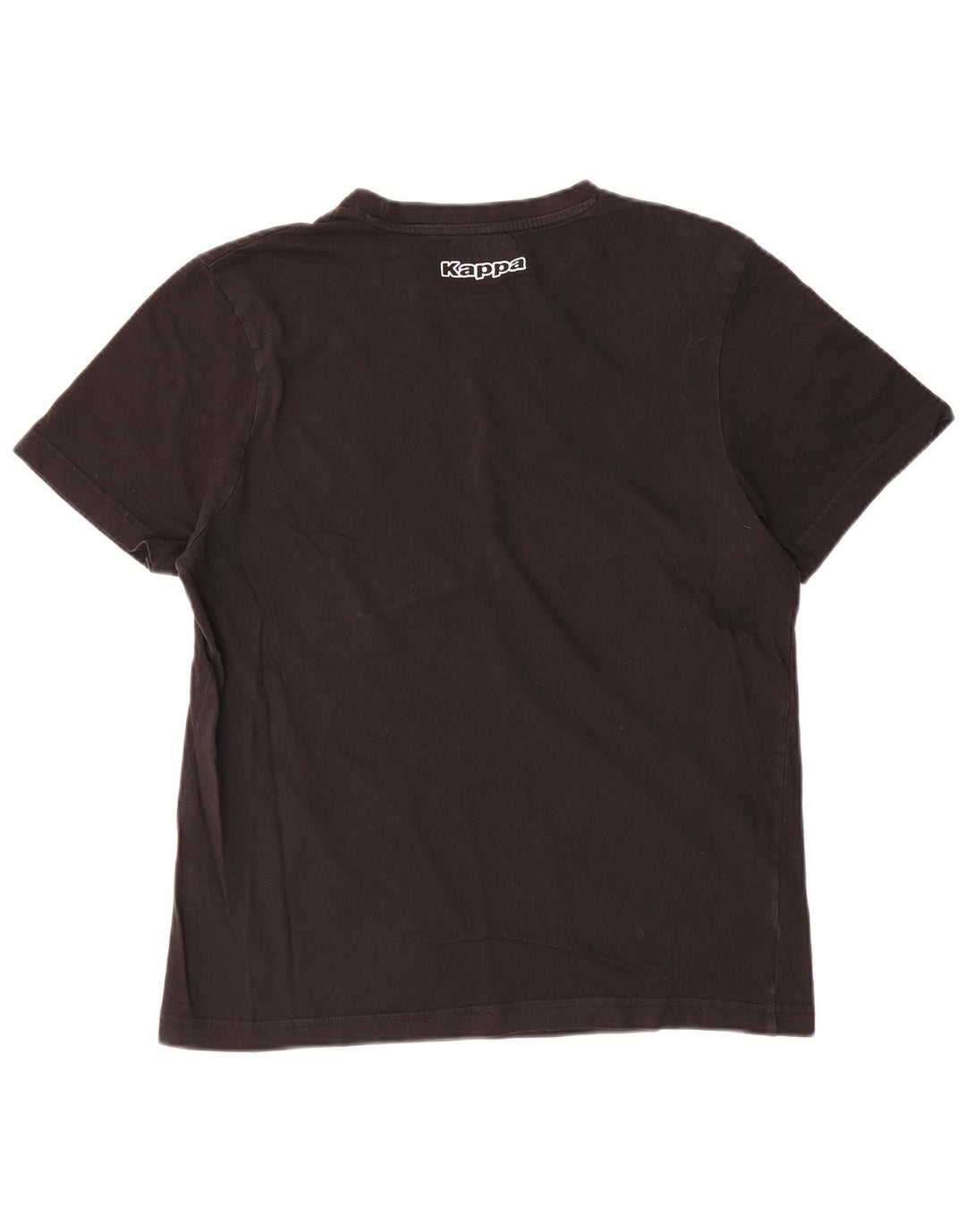 T-shirt grafica da uomo Kappa Top grande in cotone nero