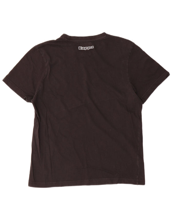 T-shirt grafica da uomo Kappa Top grande in cotone nero