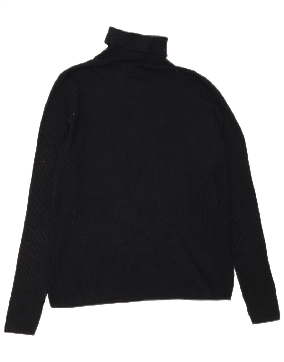 Maglione maglione a collo alto da donna Marks & Spencer UK 14 viscosa nera media