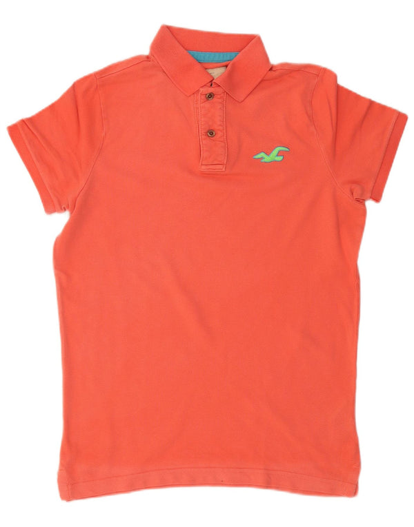 Polo da uomo HOLLISTER in cotone rosso medio