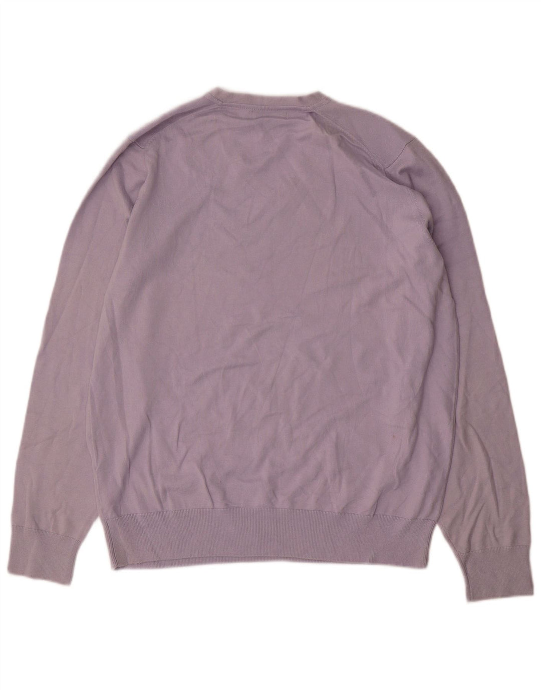 Marks & Spencer Maglione da uomo con scollo a V autografo grande in cotone blu