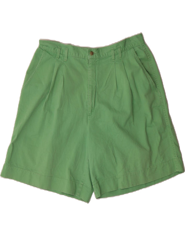 DOCKERS Womens High Waist Pegged Chino Shorts US 18 2XL W34 Green