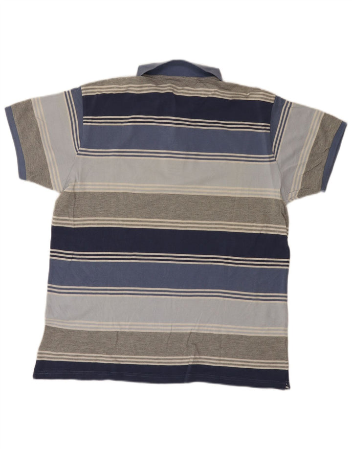 Polo Kappa Uomo 2XL Cotone Rigato Blu