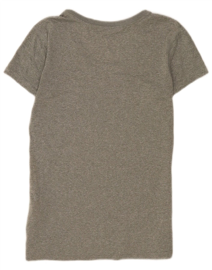 T-shirt da donna Nike Top UK 10 piccola in poliestere chiazzato grigio