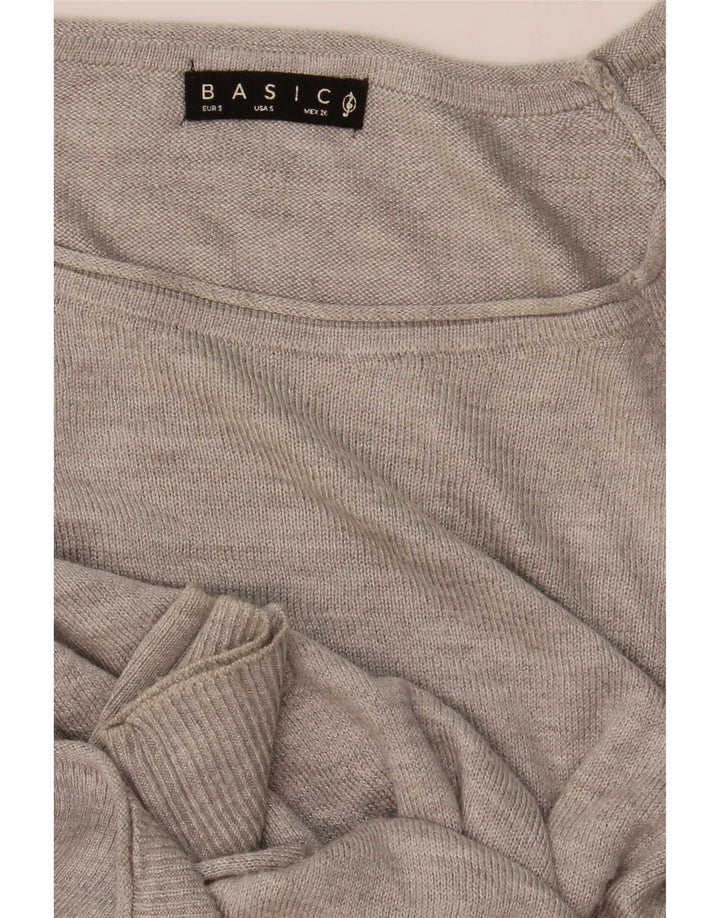 Camicetta ampia da donna Stradivarius, vestibilità ampia, UK 10, piccola, grigia