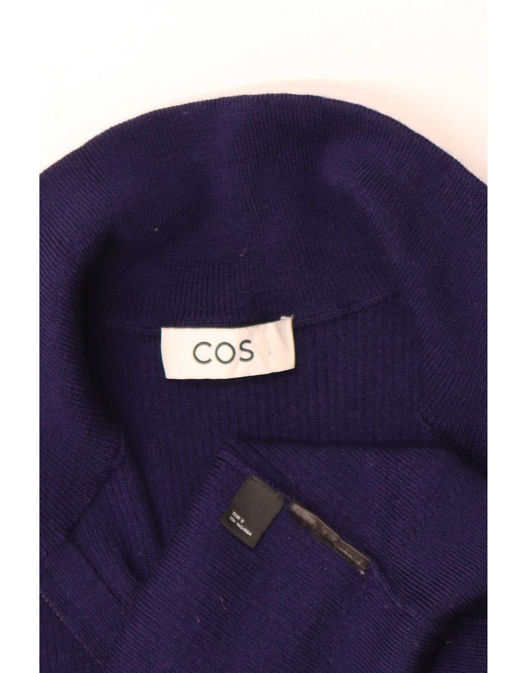 Maglione cardigan da uomo Cos piccolo color block blu navy