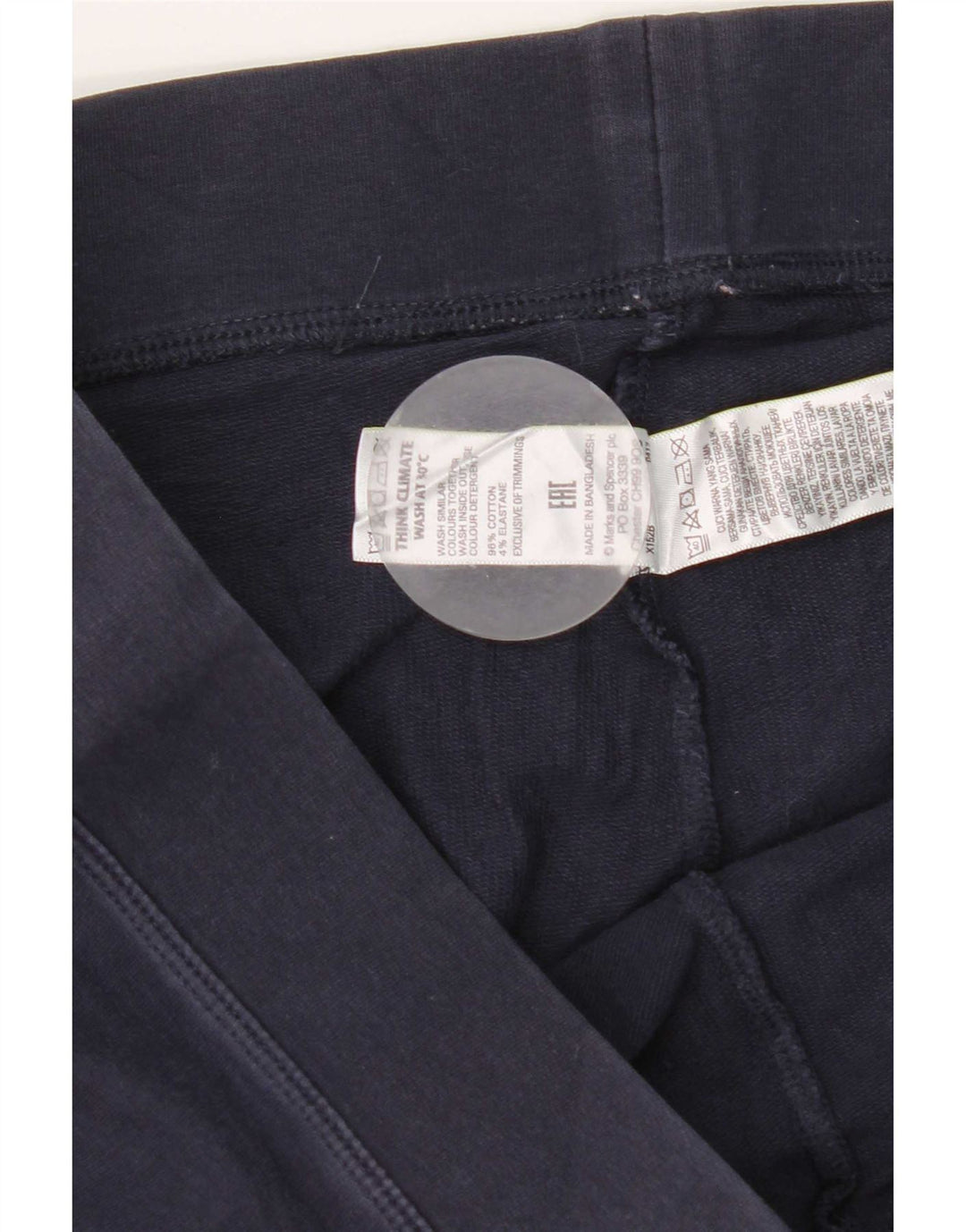 Leggings da donna Marks & Spencer UK 16 grande cotone blu navy