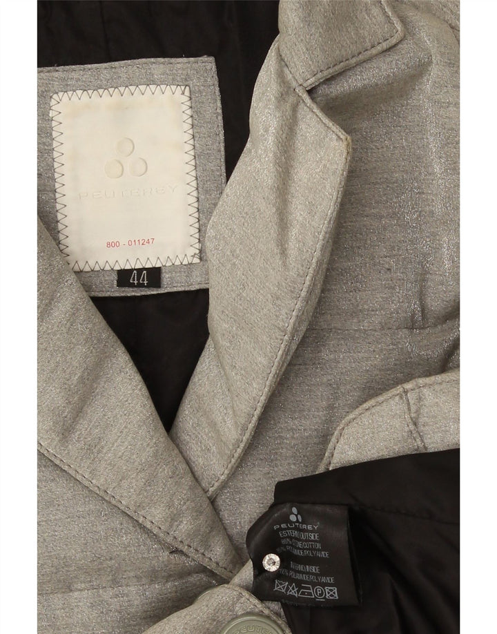 PEUTEREY Piumino Donna IT 44 Cotone Grigio Medio