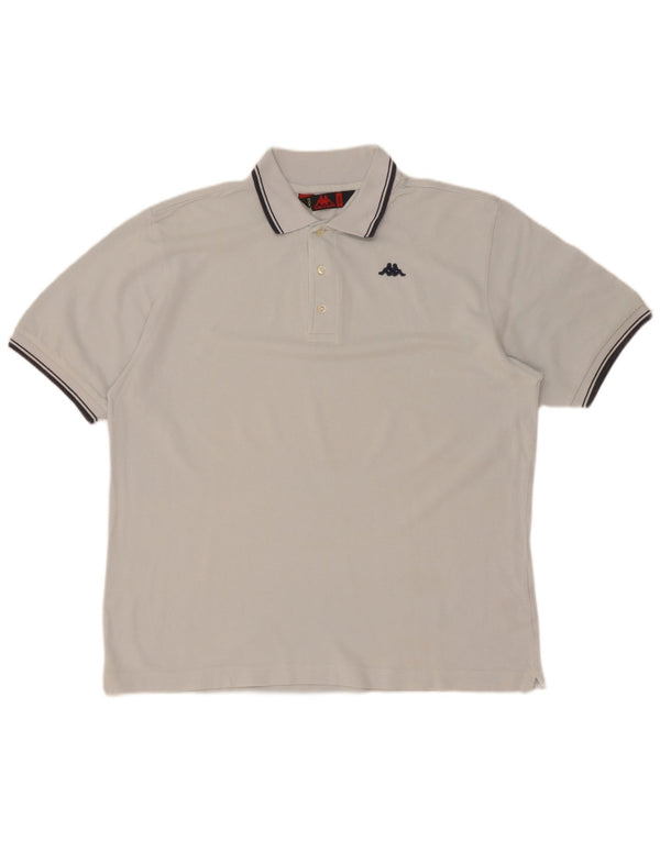 Polo Kappa Uomo Small Blu Cotone