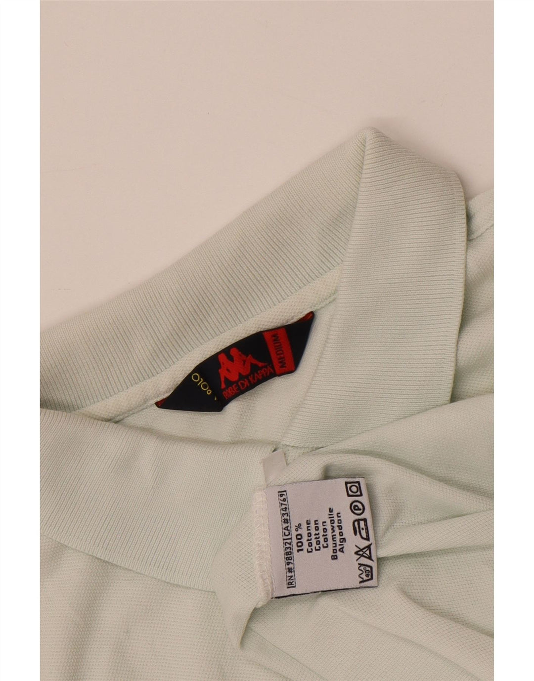 Polo Kappa Uomo Blu Medio in cotone