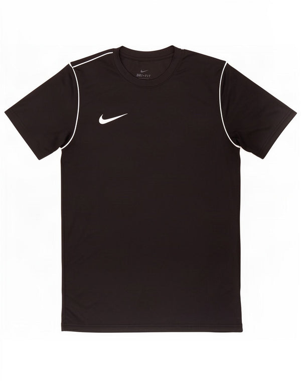 T-shirt Nike da uomo Dri Fit, top in poliestere nero medio