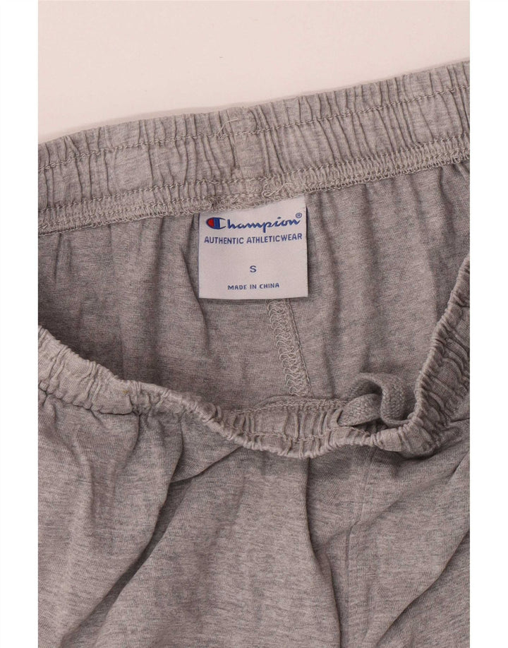 Pantaloncini sportivi regolari con grafica da uomo Champion piccoli in cotone grigio