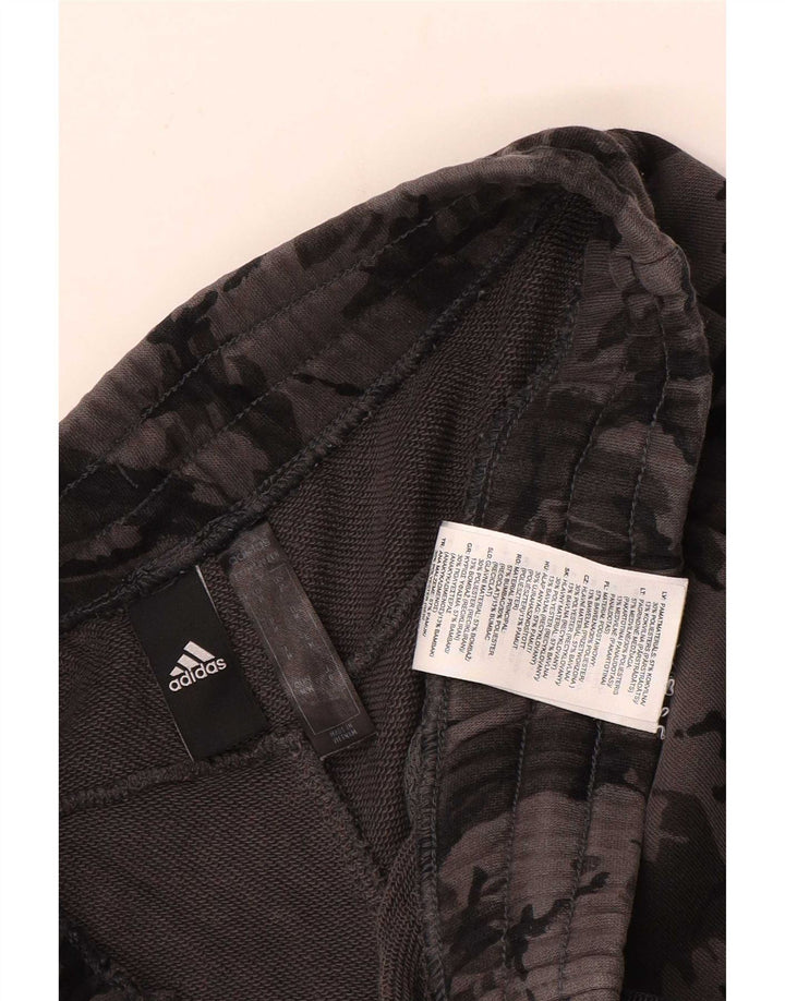 Pantaloni da tuta da uomo Adidas Joggers in cotone mimetico grigio medio