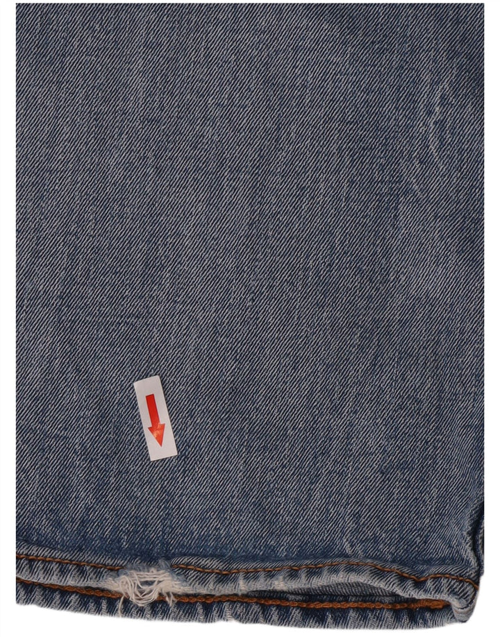 Levi's Uomo 527 Jeans Bootcut Distressed W34 L32 Cotone Blu