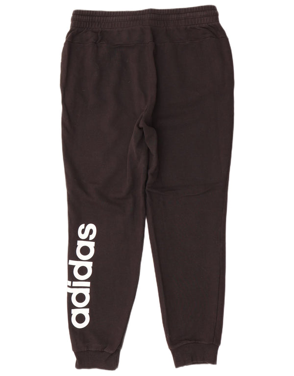 Pantaloni da tuta con grafica Adidas da donna Joggers UK 16/18 Large Nero
